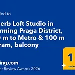 Superb Loft In Charming Praga District, 300 M To Metro & 100 M To Tram, Balcony